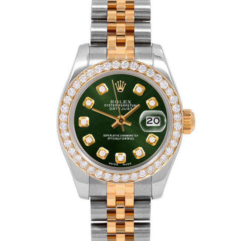 Rolex Datejust 26mm | 179173-GRN-DIA-AM-BDS-JBL