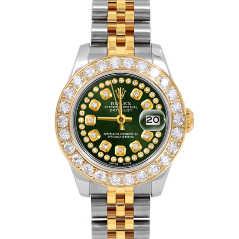 Rolex Datejust 26mm | 179173-GRN-STRD-2CT-JBL