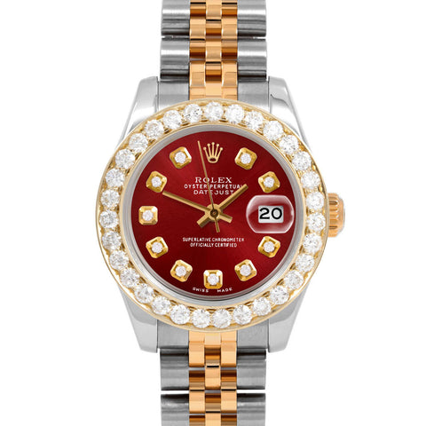 Rolex Datejust 26mm | 179173-RED-DIA-AM-2CT-JBL