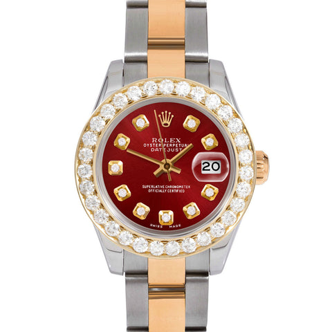 Rolex Datejust 26mm | 179173-RED-DIA-AM-2CT-OYS