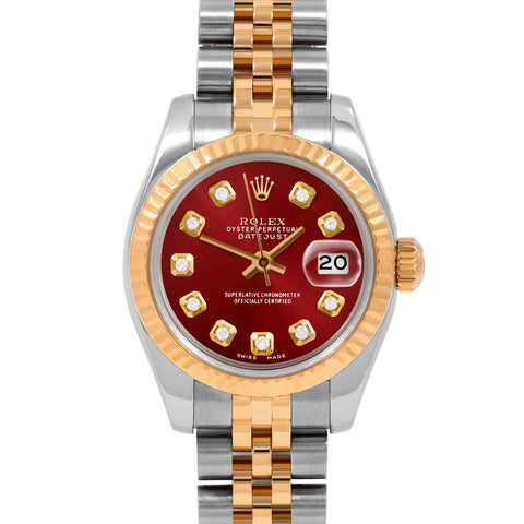 Rolex Datejust 26mm | 179173-RED-DIA-AM-FLT-JBL