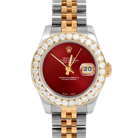 Rolex Datejust 26mm | 179173-RED-NOHM-2CT-JBL