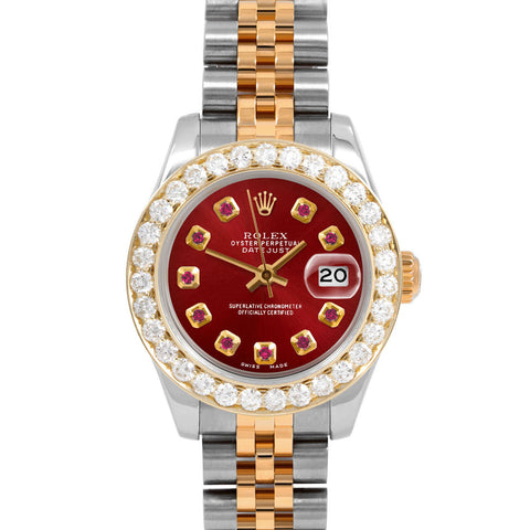 Rolex Datejust 26mm | 179173-RED-RBY-AM-2CT-JBL