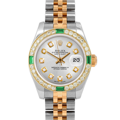 Rolex Datejust 26mm | 179173-SLV-DIA-AM-4EMD-JBL