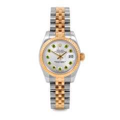 Rolex Datejust 26mm | 179173-SLV-EMD-AM-FLT-JBL