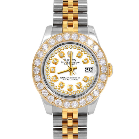 Rolex Datejust 26mm | 179173-WHT-STRD-2CT-JBL