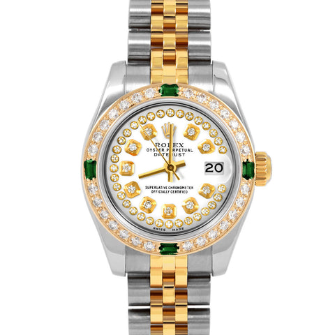Rolex Datejust 26mm | 179173-WHT-STRD-4EMD-JBL