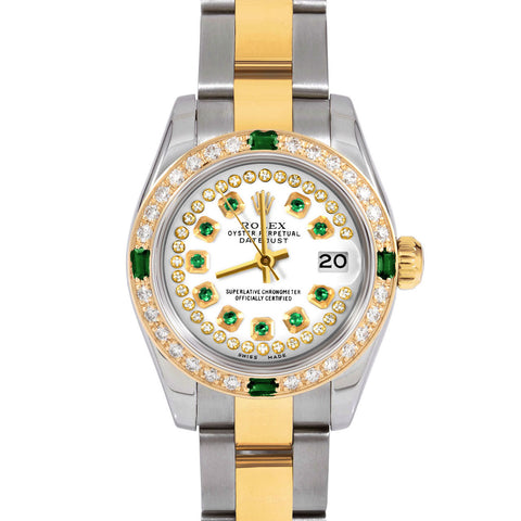Rolex Datejust 26mm | 179173-WHT-STRE-4EMD-OYS