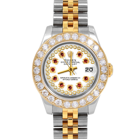 Rolex Datejust 26mm | 179173-WHT-STRR-2CT-JBL