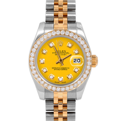 Rolex Datejust 26mm | 179173-YLW-DIA-AM-BDS-JBL