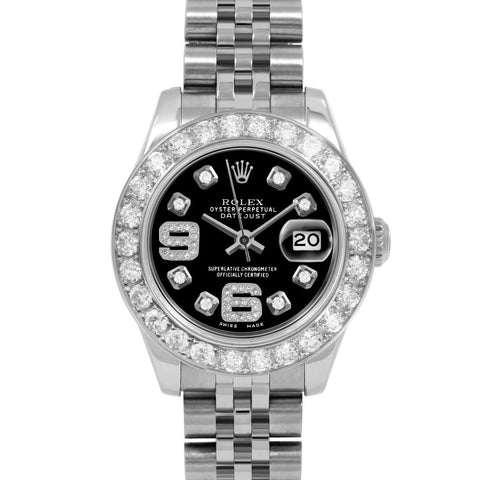 Rolex Datejust 26mm | 179174-BLK-8DA69-2CT-JBL