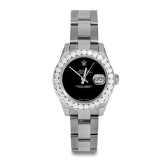 Rolex Datejust 26mm | 179174-BLK-NOHM-2CT-OYS