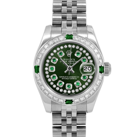 Rolex Datejust 26mm | 179174-GRN-STRE-4EMD-JBL