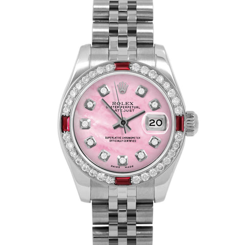 Rolex Datejust 26mm | 179174-PMOP-DIA-AM-4RBY-JBL