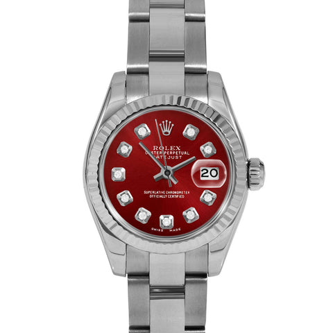 Rolex Datejust 26mm | 179174-RED-DIA-AM-FLT-OYS