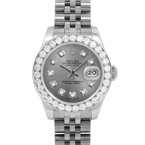 Rolex Datejust 26mm | 179174-SLT-DIA-AM-2CT-JBL