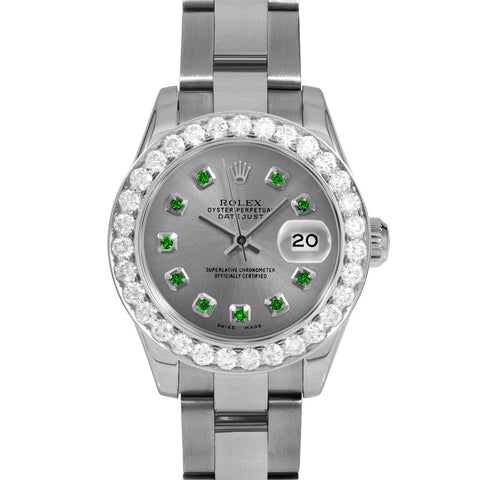 Rolex Datejust 26mm | 179174-SLT-EMD-AM-2CT-OYS