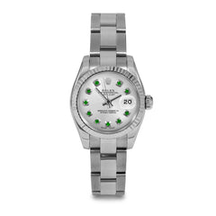 Rolex Datejust 26mm | 179174-SLV-EMD-AM-FLT-OYS