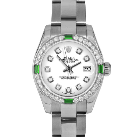 Rolex Datejust 26mm | 179174-WHT-DIA-AM-4EMD-OYS