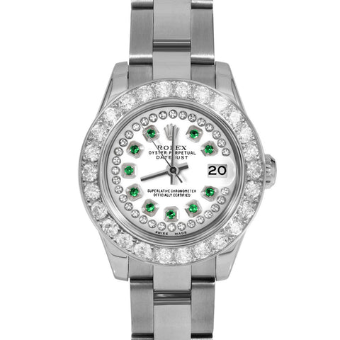 Rolex Datejust 26mm | 179174-WHT-STRE-2CT-OYS