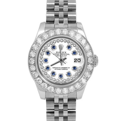 Rolex Datejust 26mm | 179174-WHT-STRS-2CT-JBL