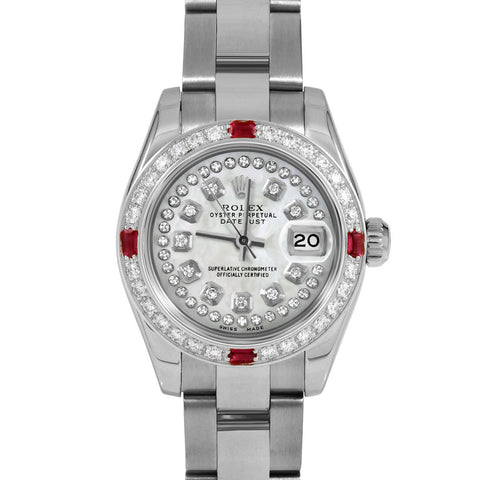 Rolex Datejust 26mm | 179174-WMOP-STRD-4RBY-OYS