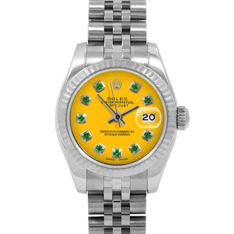 Rolex Datejust 26mm | 179174-YLW-EMD-AM-FLT-JBL