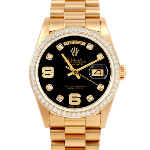 Rolex Day-Date 36mm | 18038-BLK-8DA69-BDS-PRS