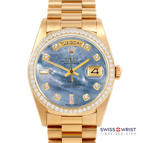 Rolex Day-Date 36mm | 18038-BLMOP-DIA-AM-BDS-PRS
