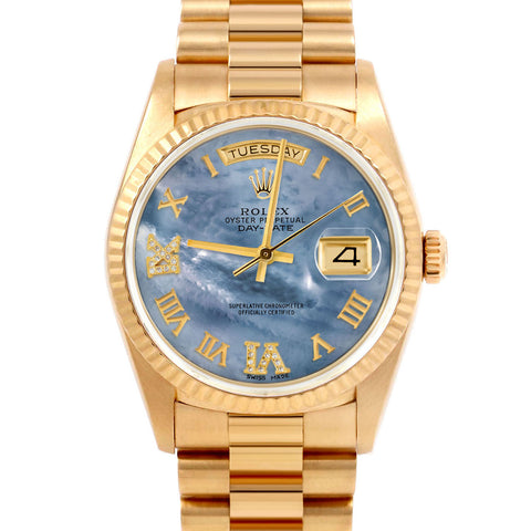 Rolex Day-Date 36mm | 18038-BLMOP-RDR69-FLT-PRS