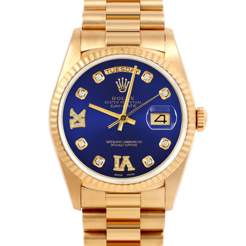 Rolex Day-Date 36mm | 18038-BLU-8DR69-FLT-PRS