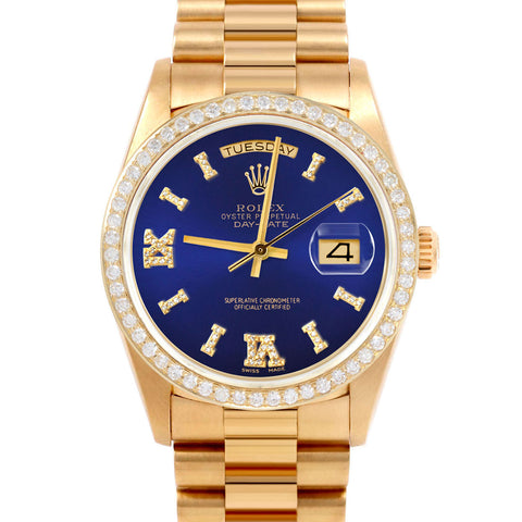 Rolex Day-Date 36mm | 18038-BLU-DR8I-BDS-PRS