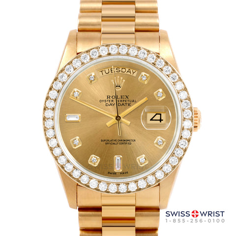 Rolex Day-Date 36mm | 18038-CHM-DIA-AM-25CT-PRS