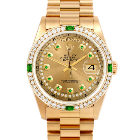 Rolex Day-Date 36mm | 18038-CHM-STRE-4EMD-PRS