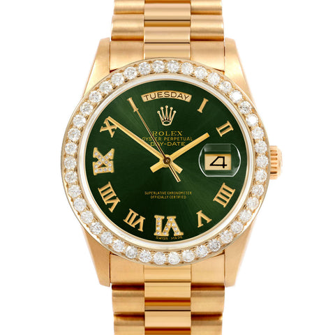 Rolex Day-Date 36mm | 18038-GRN-RDR69-25CT-PRS