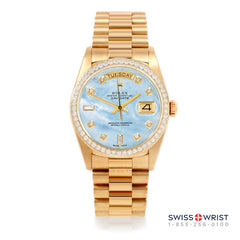 Rolex Day-Date 36mm | 18038-LBMOP-DIA-AM-BDS-PRS