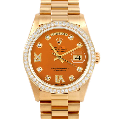 Rolex Day-Date 36mm | 18038-ORN-8DR69-BDS-PRS