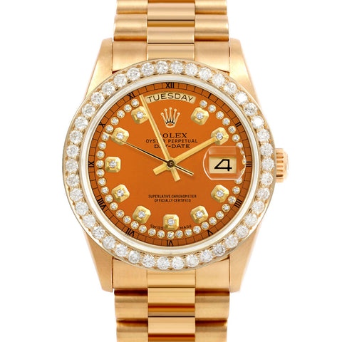 Rolex Day-Date 36mm | 18038-ORN-STRD-25CT-PRS