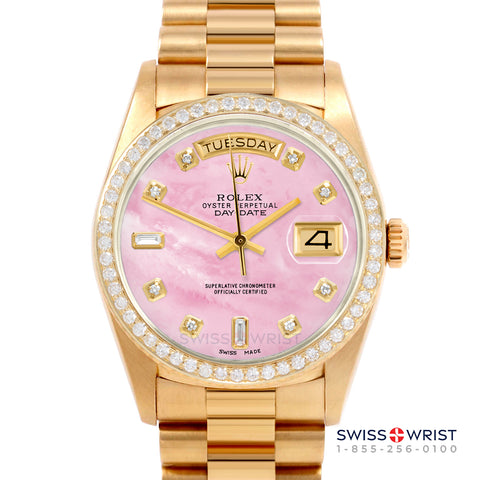 Rolex Day-Date 36mm | 18038-PMOP-DIA-AM-BDS-PRS