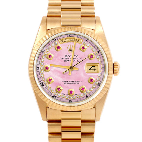 Rolex Day-Date 36mm | 18038-PMOP-STRR-FLT-PRS