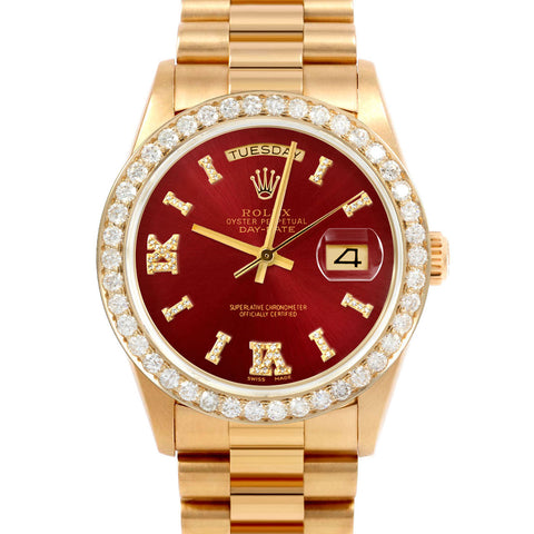 Rolex Day-Date 36mm | 18038-RED-DR8I-25CT-PRS