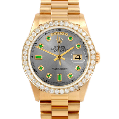 Rolex Day-Date 36mm | 18038-SLT-EMD-AM-25CT-PRS