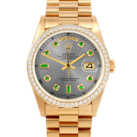 Rolex Day-Date 36mm | 18038-SLT-EMD-AM-BDS-PRS