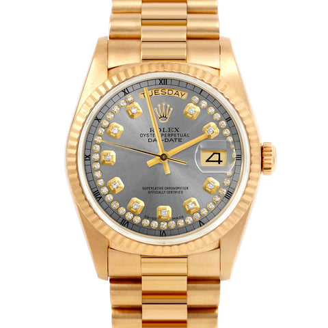 Rolex Day-Date 36mm | 18038-SLT-STRD-FLT-PRS
