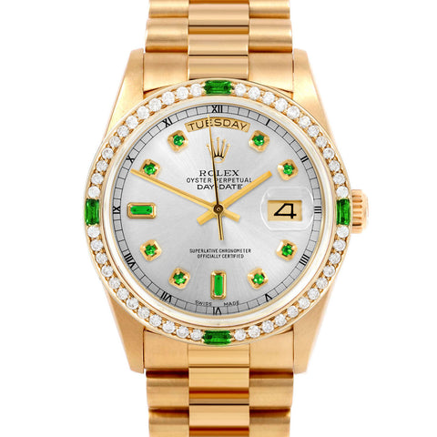 Rolex Day-Date 36mm | 18038-SLV-EMD-AM-4EMD-PRS