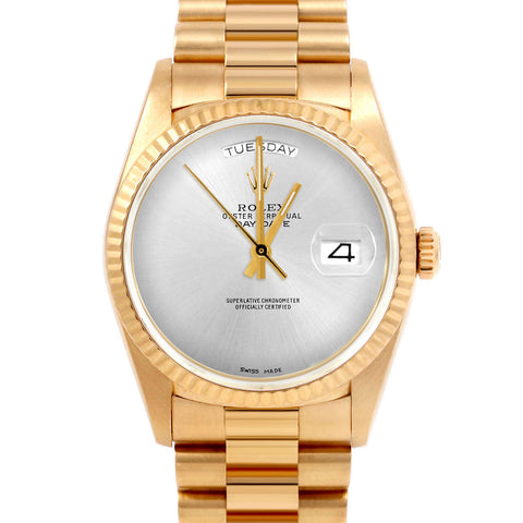 Rolex Day-Date 36mm | 18038-SLV-NOHM-FLT-PRS