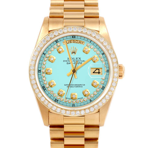 Rolex Day-Date 36mm | 18038-TRQ-STRD-BDS-PRS