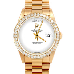 Rolex Day-Date 36mm | 18038-WHT-NOHM-25CT-PRS