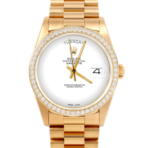 Rolex Day-Date 36mm | 18038-WHT-NOHM-BDS-PRS