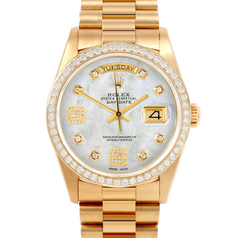 Rolex Day-Date 36mm | 18038-WMOP-8DA69-BDS-PRS